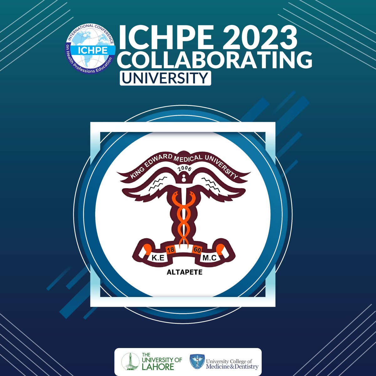 ICHPEofficial's tweet photo. Excited to announce new academic collaboration between UCMD and King Edward Medical University Lahore for 7th International Conference on Health Professions Education. Join us as we unite to advance research, knowledge, and innovation in healthcare education.
#UCMD #UOL #ICHPE https://t.co/rQJFsweadI