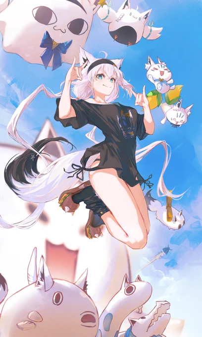 JUMP!  #絵フブキ