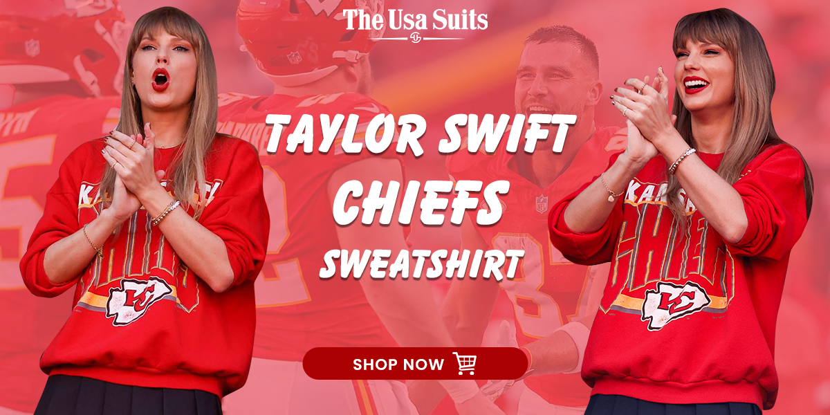 TheUSASuits's tweet photo. ORDER NOW  NEW TAYLOR SWIFT SWEATSHIRT 
ONLY IN 69$💸
 
🧥Taylor Swift Chiefs Sweatshirt
🔗Link : https://t.co/T957iQrAec

#TaylorSwift #taylorswiftcheifs #cheifs #kelce #KansasCityChiefs #KansasCity #TravisKelce #taylorandtravis #ChiefsKingdom #ChiefsVsChargers #CheifsKingdom https://t.co/ax5SIQtXrv