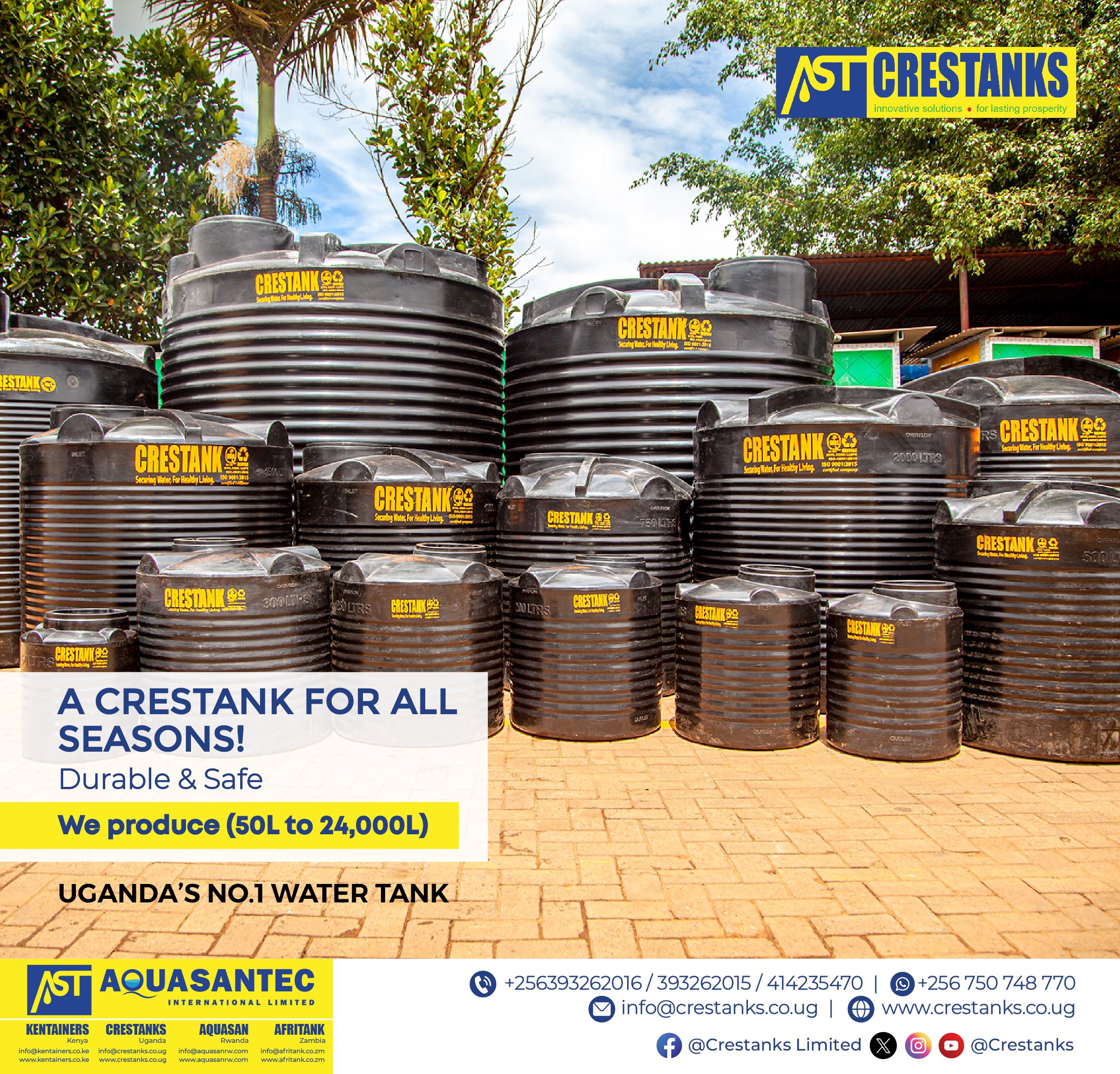 Crestanks Limited on X: You need a tank you can trust. A tank you can  count on. Try crestanks! Contact us on 0750748770 to place your orders.  #Crestanks #plasticproducts #watertanks  /