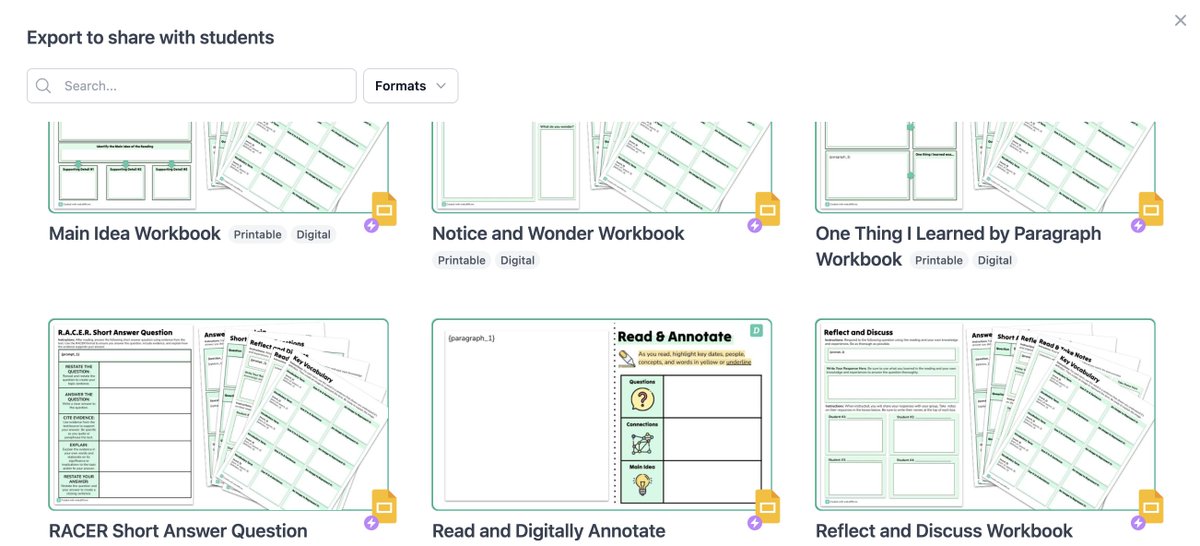 Am loving the way <a href="/DiffitApp/">Diffit</a> is making my workflows more productive
 The #GoogleSlides templates are amazing
If you haven't checked it out - you have open access to all templates until the end of January
I tweak the wording to suit my learners 😊
<a href="/GoogleForEdu/">Google for Education</a> #workflows #edtech