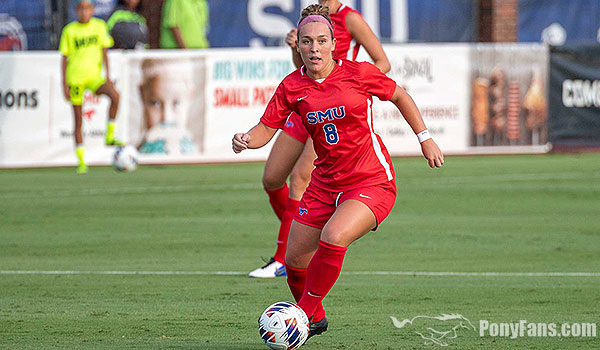 PonyFans's tweet photo. VIDEO: see everything @mackenzierudden and @Coach_NNelson had to say after Rudden scored the game-winning goal on Senior Day as @SMUSoccerW blanks Charlotte, 1-0.

https://t.co/C6H34B3HZc https://t.co/JUDTQkgtpP