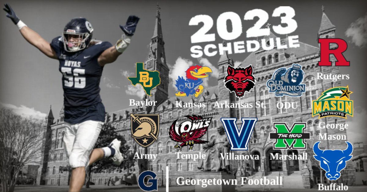 A quick look at the Hoyas schedule for the first season of RBC RCAA