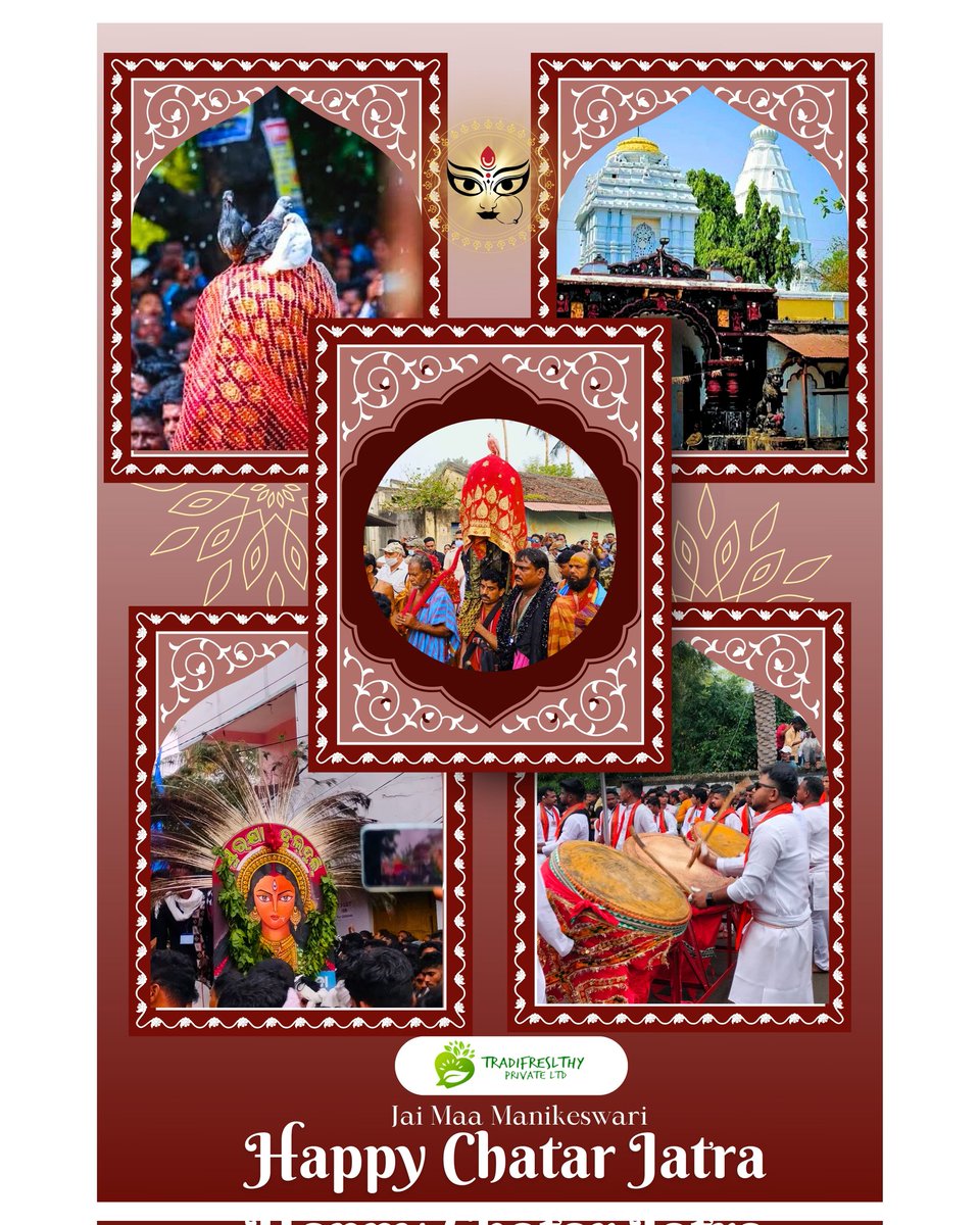 tradifreslthy's tweet photo. Wish you a Happy Chatar Jatra
#jaimaamanikeswari
#chatarjatra 
#chatarjatra2023
#bhawanipatna https://t.co/9x2GBHhnOZ