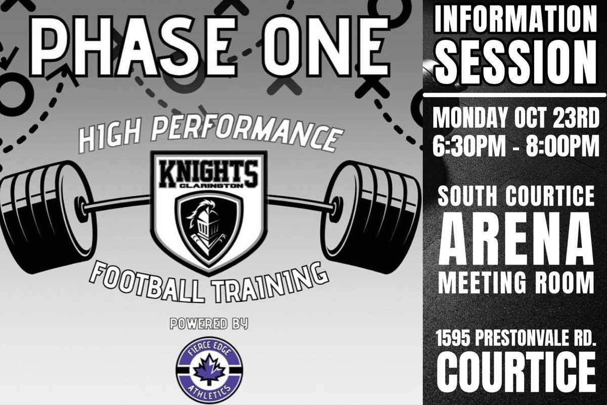 Clarington Knights Football tweet media