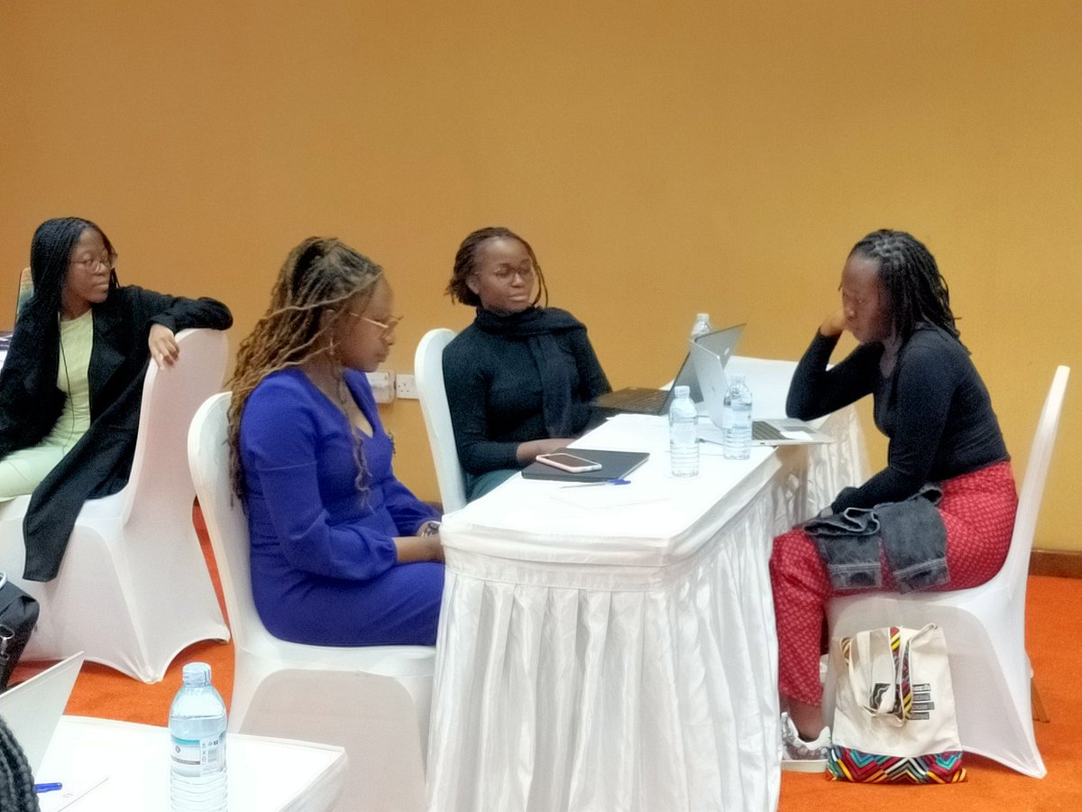 UbuntuNet's tweet photo. UbuntuNet Alliances First #womenhackathon kicks of in Kampala Uganda. Competitively selected teams from Zambia, Kenya, Malawi, Uganda and Zimbabwe begin three days of application development,  culminating in their lightening presentations on Friday at #UC2023 https://t.co/5EUdvm4A0b