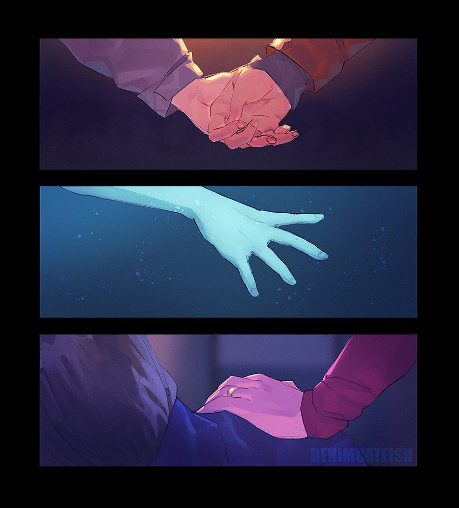 denimcatfish's tweet image. Rewatched Bly Manor with gf and so here they are again 🥲