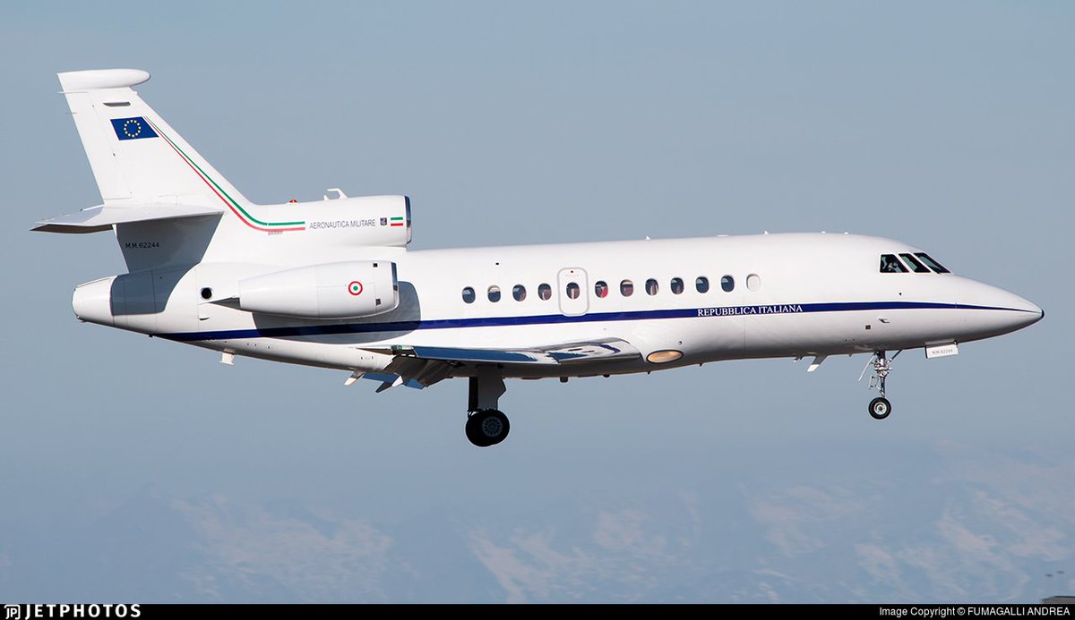 LebanonJets's tweet photo. Military: #Italy Air Force #MM62244 hex #33FFAE #AeronauticaMilitare arrived at 7am morning from #Rome (CIA) & expected to spend around 8 hours in #Beirut then head back https://t.co/6ZFyfirucR