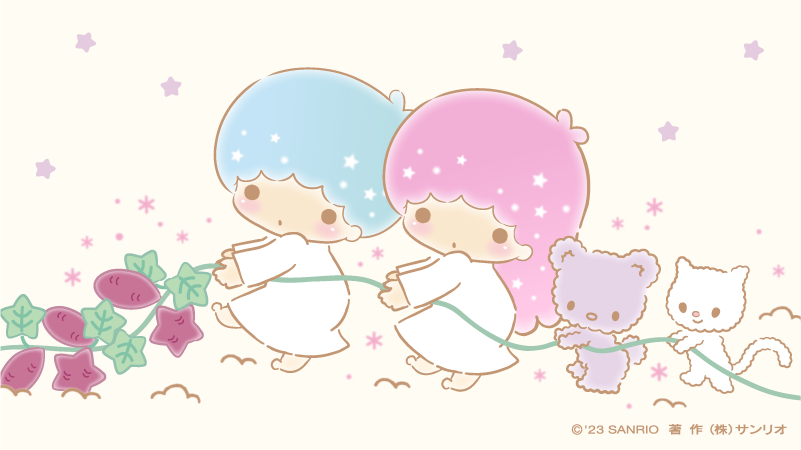 「みんなで力を合わせて…よいしょっ☆」|キキ＆ララ【公式】のイラスト