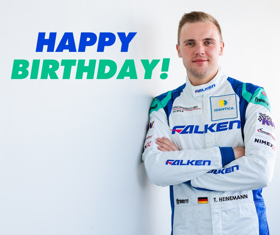 Happy birthday, @heinemann_tim 🎉 If you could send Tim any gift, what would it be? 🎁 #FalkenTyres #FalkenFam #FalkenMotorsports #tyres #tires #motorsport #Nurburgring #Nordschleife #tealandblue