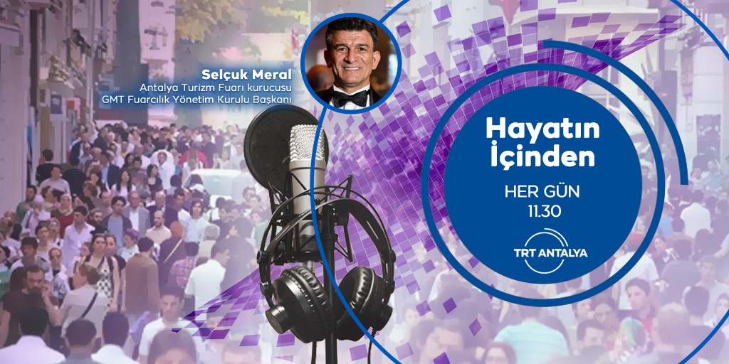 Antalya Turizm Fuarı kapılarını açmaya hazırlanıyor. Sektörün bu önemli etkinliğini konuşmak üzere konuğumuz Fuarın Kurucusu Selçuk Meral.

<a href="/SelcukMerall/">Selcuk Meral</a>
<a href="/atfturkiye/">International Antalya Tourism Fair</a>

🗓️ 23.10.2023
⏰11.30

Dinlemek için ⤵️

🌐 radyo.trt.net.tr
🎧 trtdinle.com