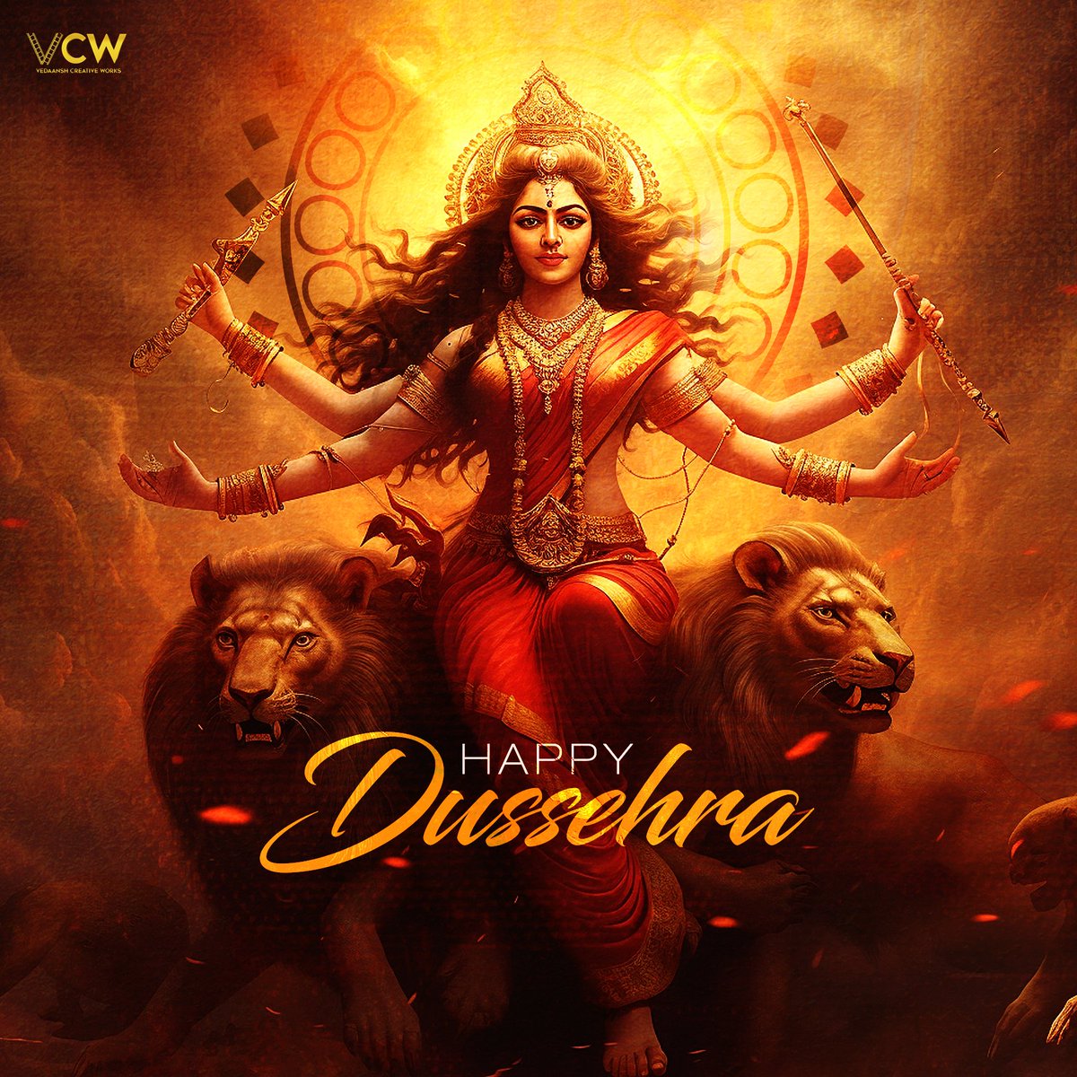 May the blessings of Lord Rama and Goddess Durga be constantly showered on you and your family 😇 #HappyDussehra 💥