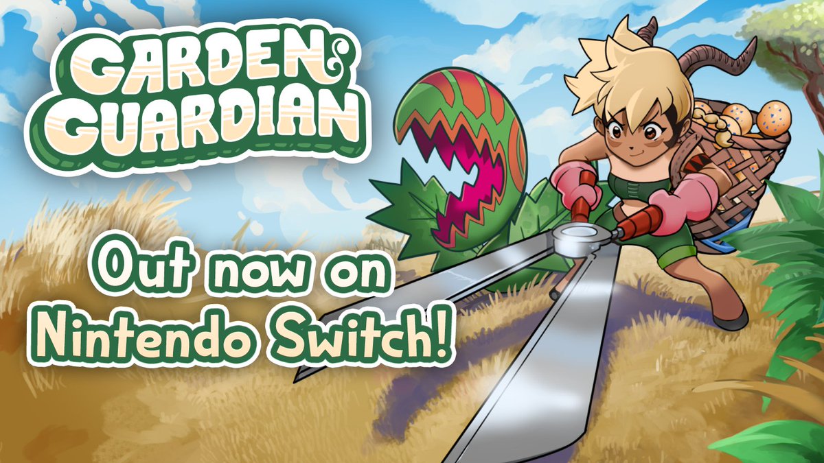 LiamAllenMiller's tweet photo. Garden Guardian is now out on Nintendo Switch across North America, Europe, and Australia! Now you can get snipping on the couch or on the road!

Add it to your wishlist or buy a copy right over here! https://t.co/3iWpYIDLSQ https://t.co/EJ7s2Tfbp0