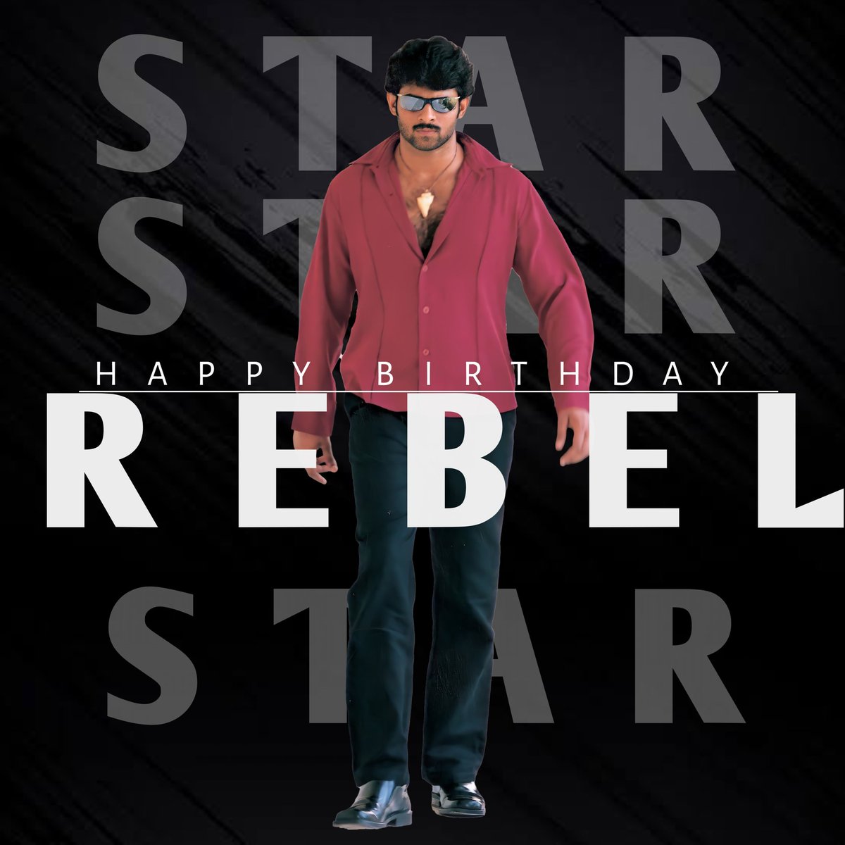 TeamPRFOfficial's tweet photo. The slogans Where every Cult go mad 
Wishing Our Beloved Darling #Prabhas Garu a very Happy Birthday

#SalaarCeaseFireOnDec22 https://t.co/04nSaoViWq