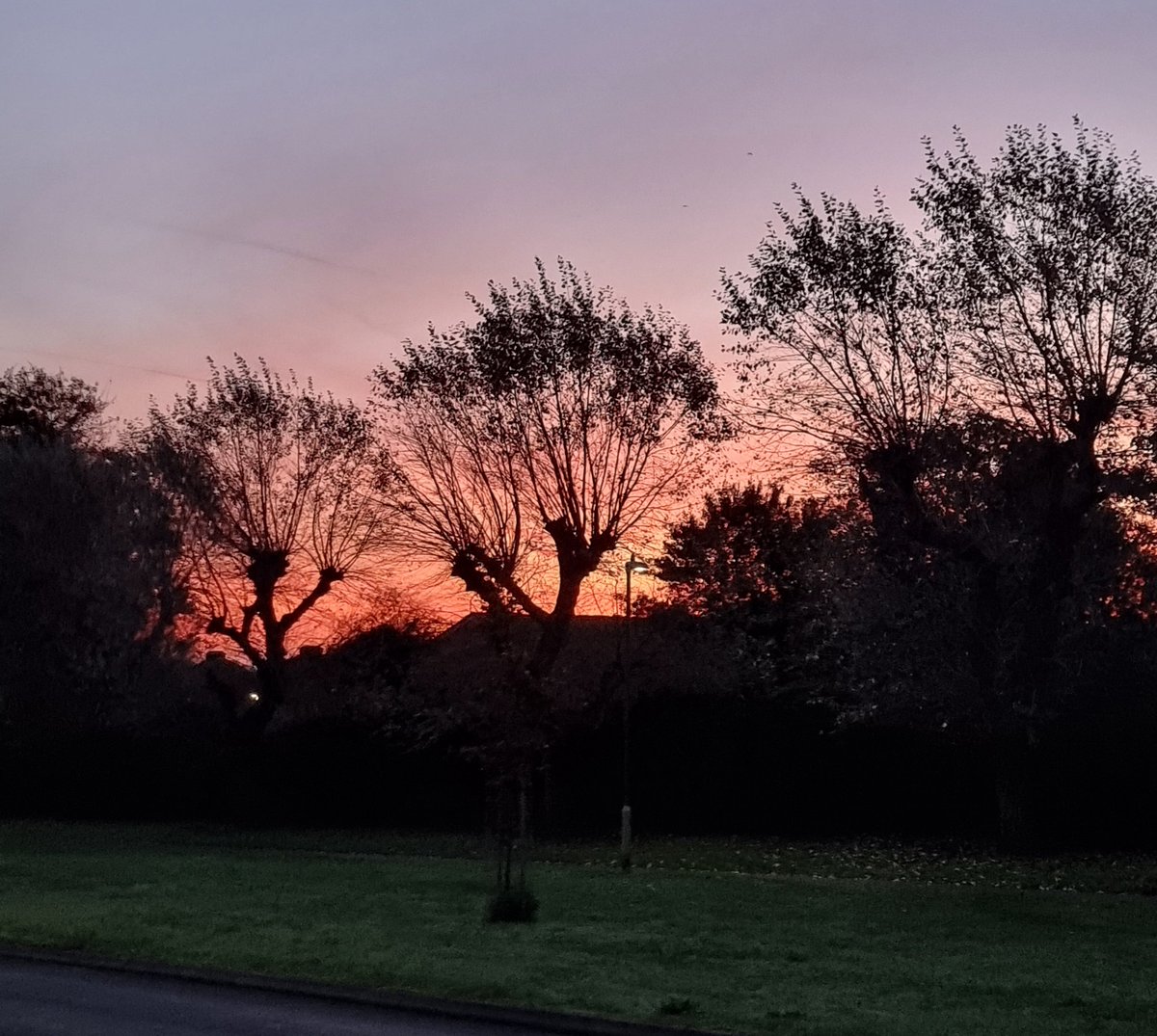 mercedesgirl69's tweet image. Early morning power walk before work... &amp;amp; watching dawn break. The calm before the storm...😬#RedSkyInTheMorningShepherdsWarning #SkyPorn #SkyColour