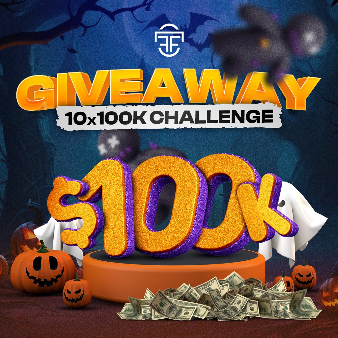 TheForexFunder's tweet photo. HALLOWEEN GIVEAWAY LIVE🎃👻
10x100k 2 step Challenge accounts🎉
You have 14 days!⌛️

To enter you must:
1️⃣ Follow @TJFX98 & @TheForexFunder
2️⃣ Tag 2 trader friends
3️⃣ Like this post ❤️ 
4️⃣ Retweet this post 🔁

The winners will be announced after 14 days.🏆
#TFF #GiveAway #Propfirm #TheForexFunder #FundedTrader
