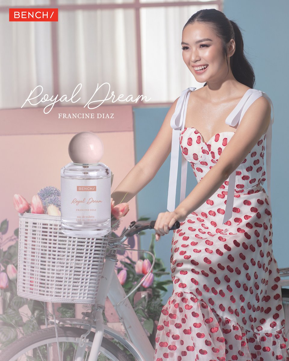 benchtm's tweet photo. Unlock the magic within with Royal Dream EDT, the latest scent by @francinecarreld, where every spritz is a step into a fairytale. Let the enchanting blend of floral and fruity notes transport you to a world where dreams come true. 👑

#BENCHxFRANCINEDIAZ #ScentsByFrancineDiaz https://t.co/hyAsGsu5Va