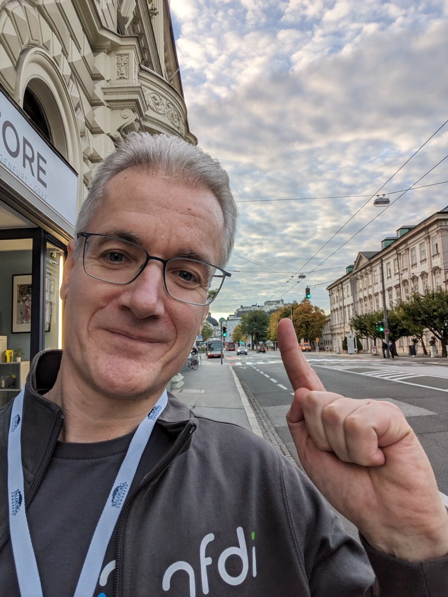Cord Wiljes (@cwiljes) on Twitter photo Greetings from Day 1 of #InternationalDataWeek2023 in Salzburg. Pointing to Salzburg Castle.
<a href="/NFDI_de/">NFDI - @NFDI@nfdi.social</a> #NFDI #NFDIrocks #SciDataCon #RDAPlenary Greetings from Day 1 of #InternationalDataWeek2023 in Salzburg. Pointing to Salzburg Castle.
<a href="/NFDI_de/">NFDI - @NFDI@nfdi.social</a> #NFDI #NFDIrocks #SciDataCon #RDAPlenary