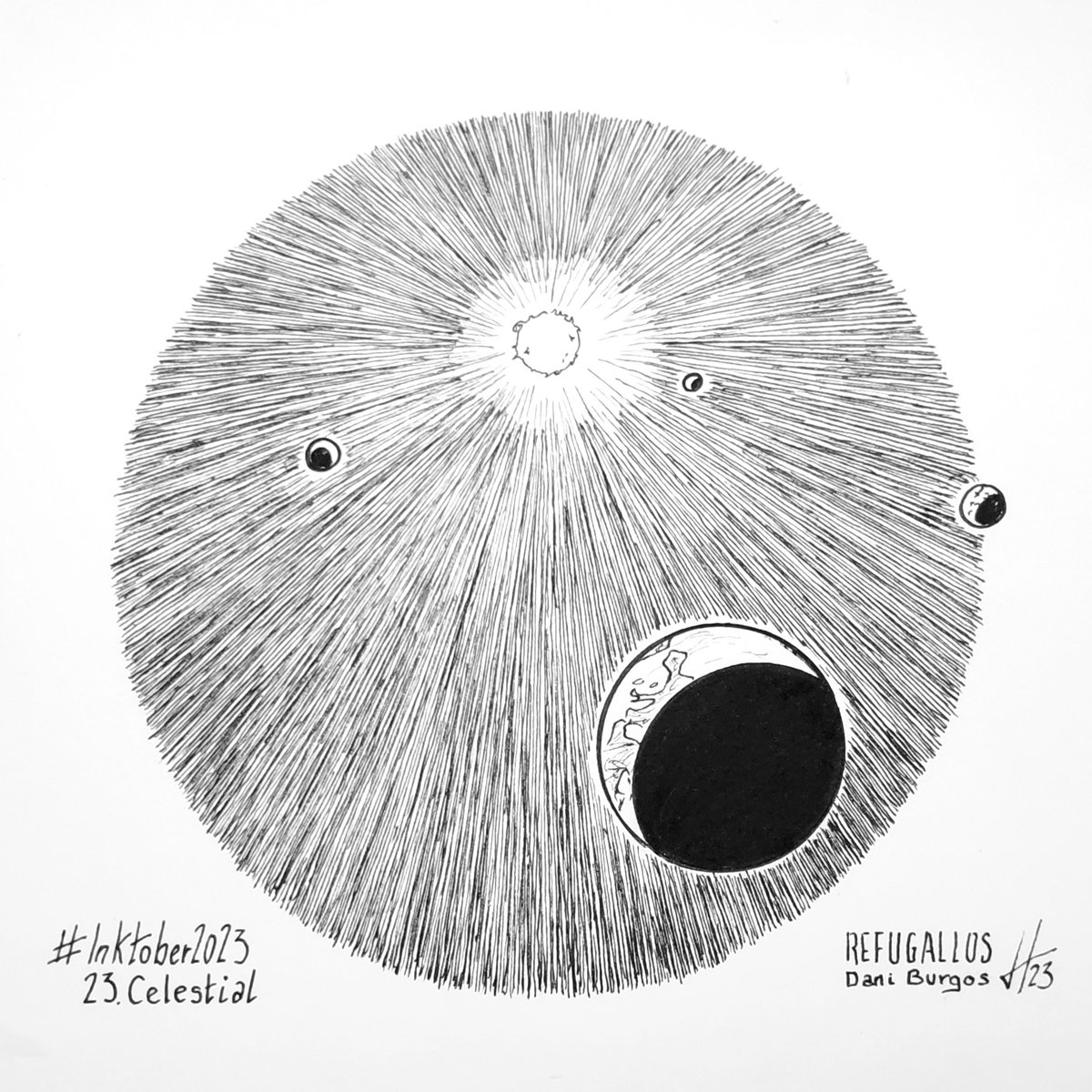 refugallos's tweet photo. N°22: #celestial #inktober #inktobercelestial
#inktober2023day23 @inktober #inktober2023day23celestial #solarsystem https://t.co/t7N8nMe51W