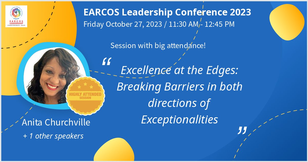 Just a few more days until Lee Ann Jung and I team up in Bangkok to support school leaders in removing barriers for students at both edges of exceptionality! <a href="/leeannjung/">Lee Ann Jung</a>  <a href="/EARCOSORG/">EARCOS</a> <a href="/high_learners/">High Ability | G & T Learners Collaborative</a>