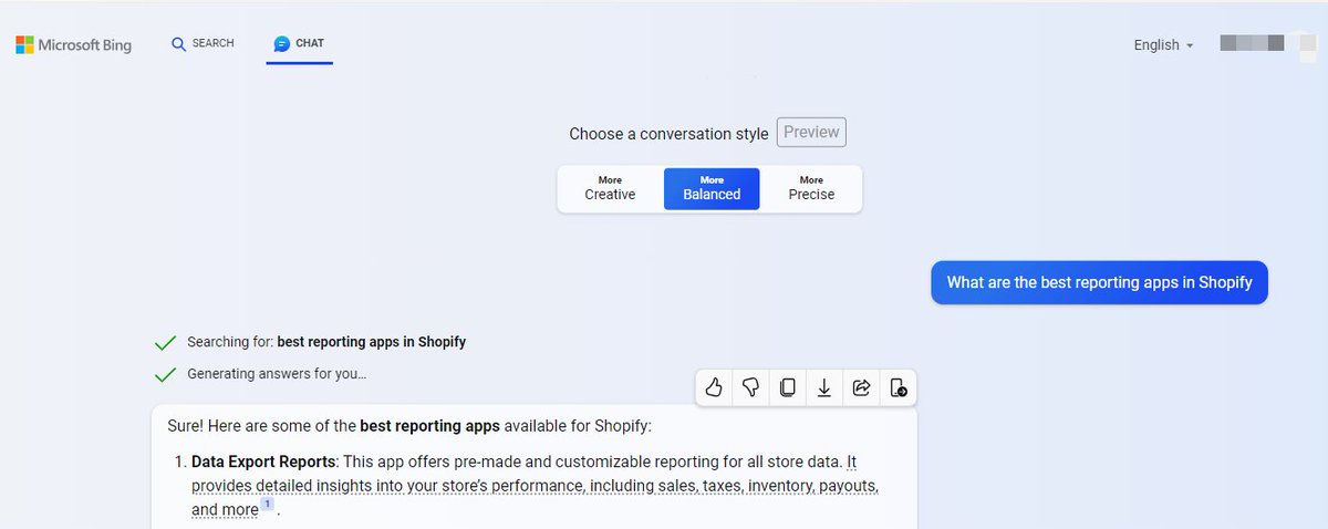 DataExportio's tweet photo. Even AI's got the memo on what we're all about 😅

#Shopify #shopifysellers #shopifyapps #chatgpt4 #BARD #BingAI https://t.co/Ly74iVxkh0