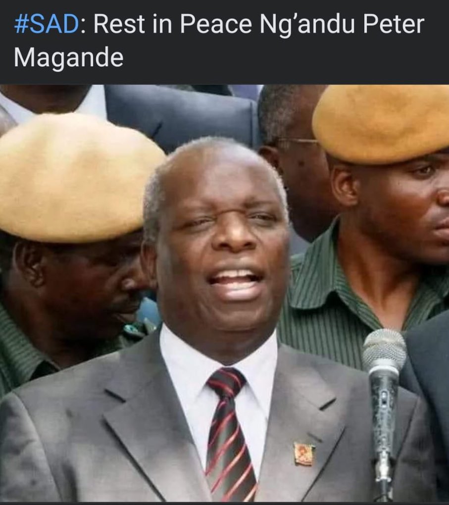 💔🥹! Another stalwart gone #Zambia mourns again. Cainda aabi omunene.