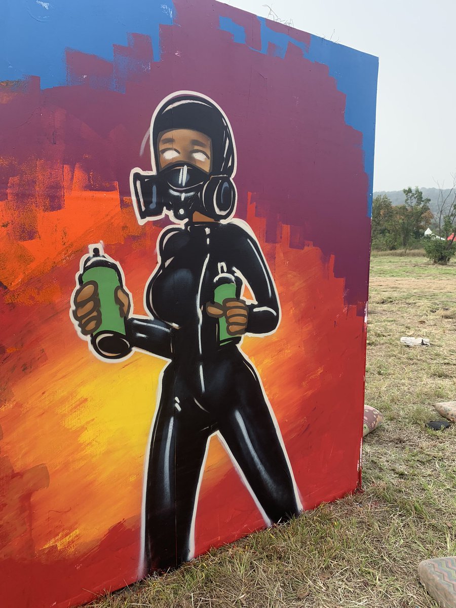 scrapa2020's tweet photo. Wilding at @wildalandfestival #art #ghana #scrapa https://t.co/d8isNzsfnr