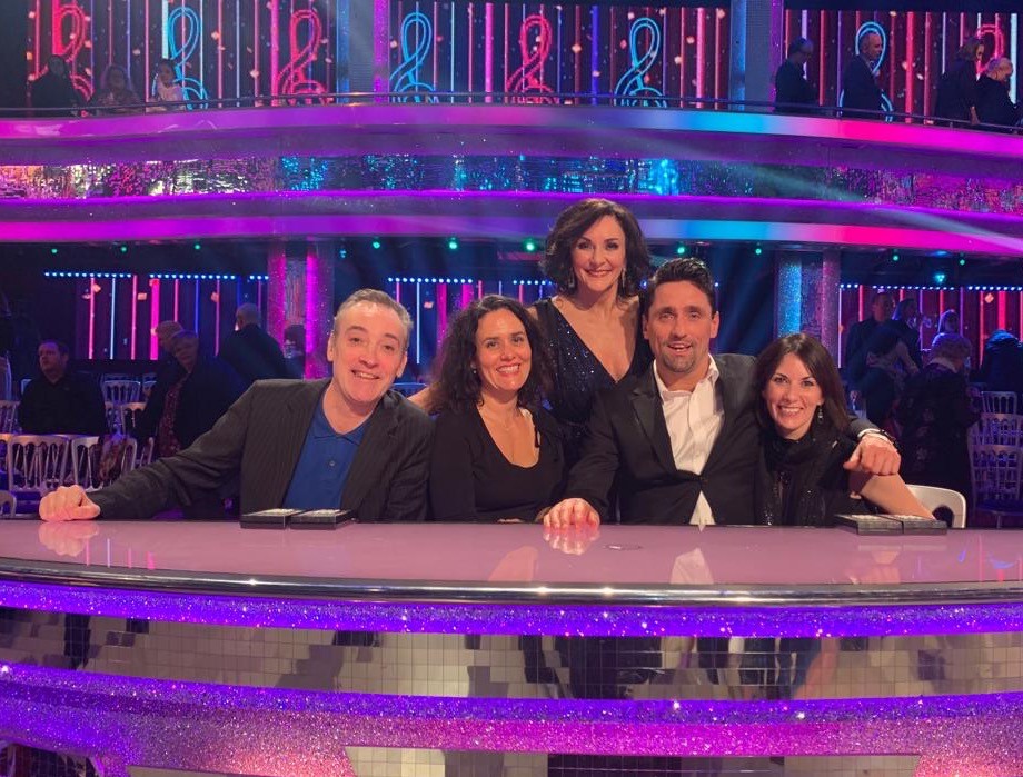 louhannan's tweet photo. Looking forward to chatting to the great @ShirleyBallas on @bbcradiosolent just before 1! Talking all things #Strictly and the launch of her new book #MurderontheDanceFloor. Fab memories of an evening at Strictly with Shirley, @DanielTayloresq and the late @gramartin https://t.co/KYj8c8FHA4