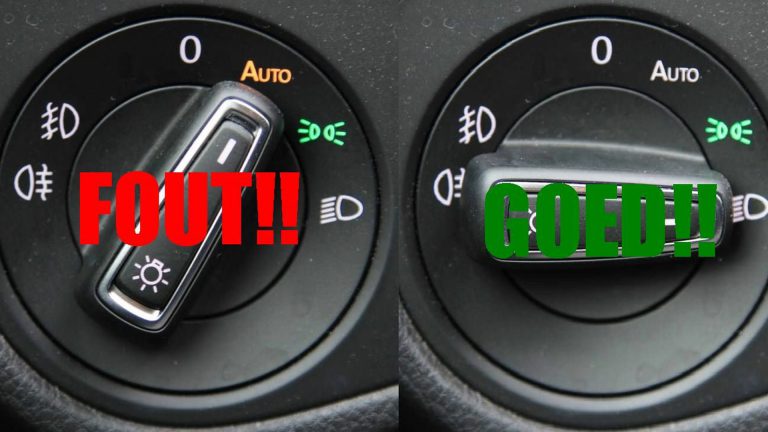 Let op bij MIST bij DAGLICHT: zet je dimlicht handmatig aan! Rij niet onverlicht rond.

De automatische aan/uit-sensor herkent alleen licht en donker en reageert niet op mist.