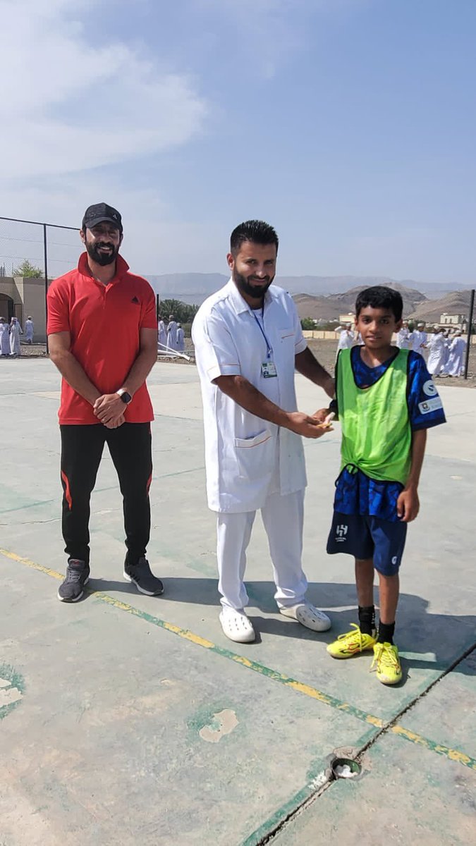 #بطولة_بيت_الرباط_لكرة_القدم
#المباراة_الثانية 
جمعت فريقي الصف السادس1 والسادس2 واستطاع فريق السادس 1 تحقيق الفوز وبنتيجة 4/1 وحصل اللاعب سالم محمد العلوي على جائزة أفضل لاعب فالمباراة .
#تعلم_مستدام
<a href="/omanssa_dh/">لجنة الرياضة المدرسية بالظاهرة</a>
<a href="/OmanSSA/">الاتحاد العُماني للرياضة المدرسية</a>