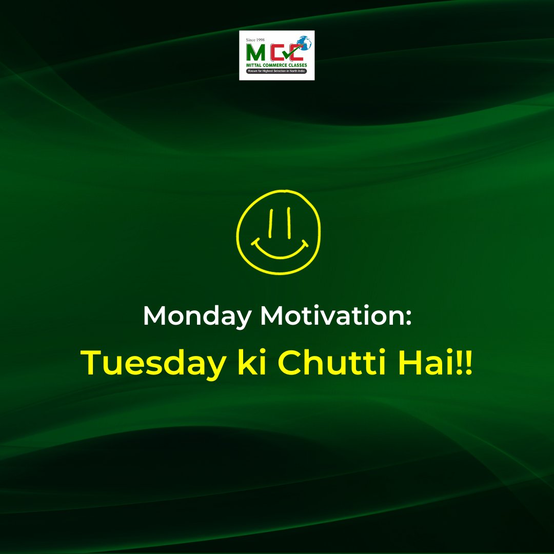 mccjpr's tweet photo. Monday Motivation💯

#mondaymotivation #mondayblues #monday #icai #castudents #Dussehra https://t.co/wfJNciEsHS