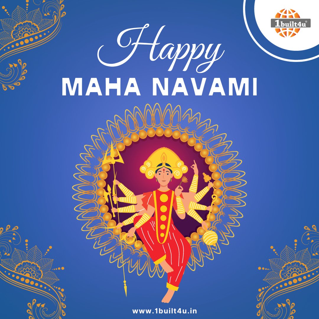 1built4u's tweet image. On this Maha Navami, may the divine blessings of Maa Durga bring peace and harmony to your life.

#1built4u
#MahaNavami
#NavratriBlessings
#GoddessDurga
#FestiveSeason
#DivineCelebration
#Navratri2023
#MahaNavamiWishes
#DevotionAndBlessings
#Prosperity
#Spirituality