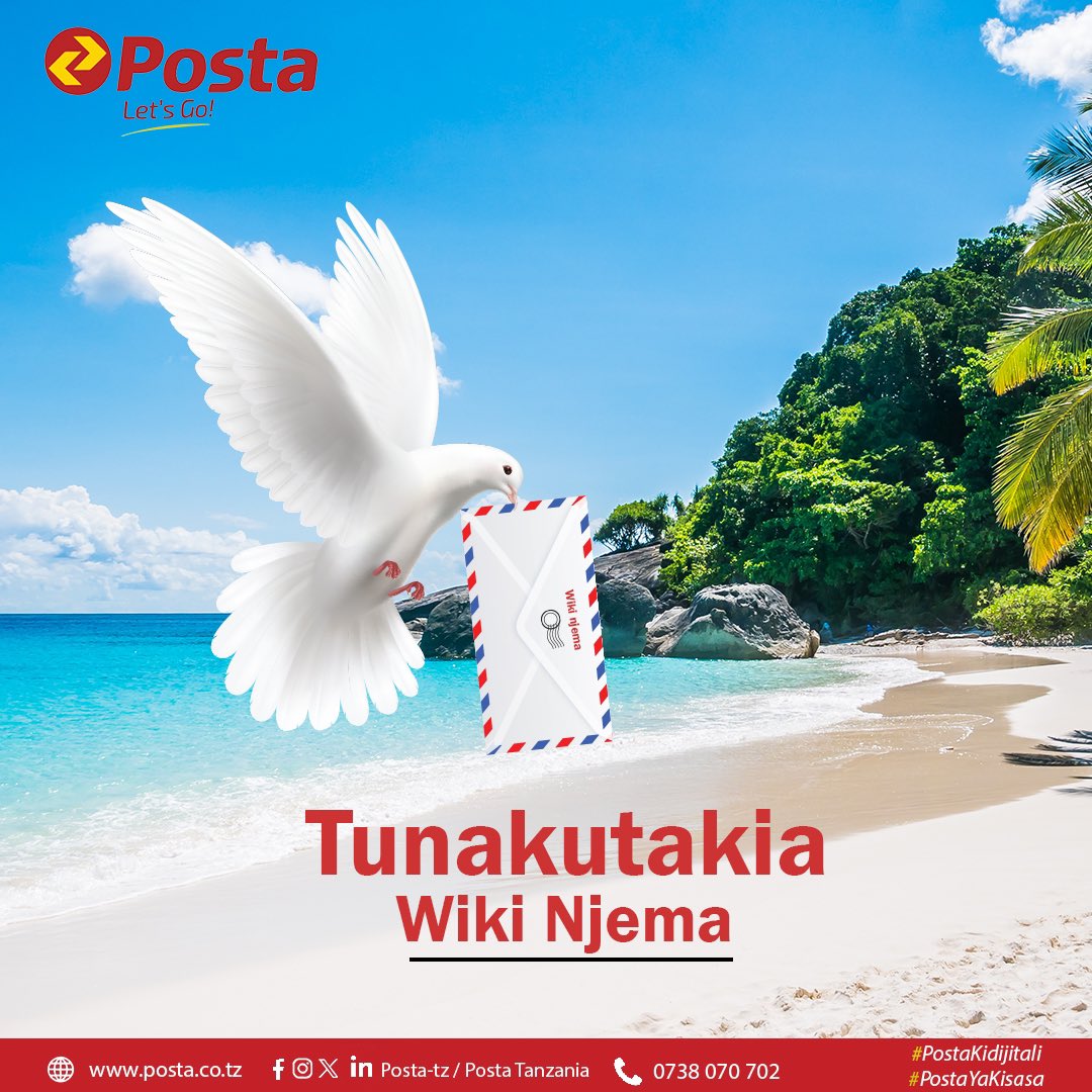 posta_tz's tweet photo. Tunawatakia wiki njema yenye mafanikio tele.
Ofisi zetu ziko wazi kila siku ya Jumatatu hadi Ijumaa kuanzia saa moja na nusu 1:30 Asubuhi hadi saa kumi na mbili 12:00 Jioni
.
Karibuni sana.
.
#postanzania #postakivingine #monday #mail #barua #mailservice #kaziinaendelea https://t.co/CekdHNivMX