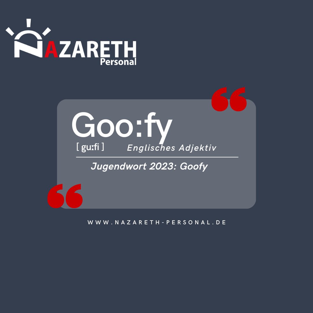 Das #Jugendwort2023 ist #goofy 🥳- Hättet ihr es gewählt? Oder wäre es #sideeye oder #auflock gewesen?