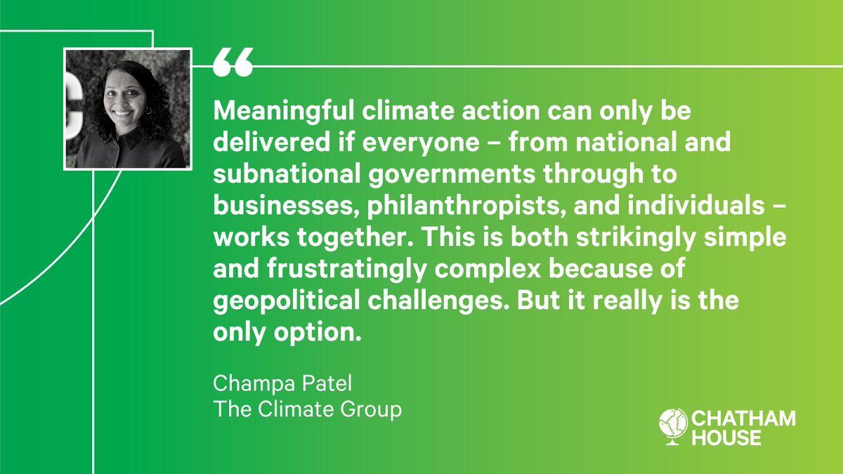 ClimateGroup's tweet photo. Our Executive Director @patel_champa will join @CH_Events for their #CHClimate conference on 1 November to talk about subnational leadership at a time of climate crisis. Do come along to hear more! https://t.co/xbSwZzbdn0 https://t.co/jyALri634w