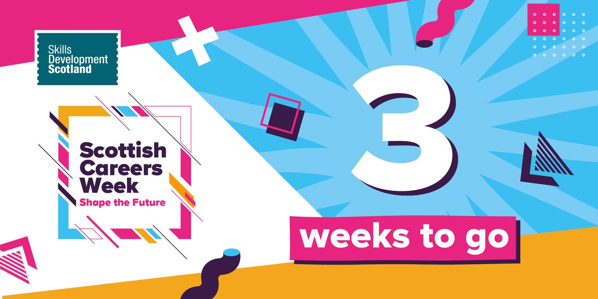 skillsdevscot's tweet photo. #ScotCareersWeek23 is back from 13-17 November! Join the campaign to #ShapeTheFuture by checking out our toolkit with resources and details to support you in taking part in the campaign 👉https://t.co/OMPxGzPei1
Learn more at https://t.co/U7Jc9cEZOx https://t.co/AbYqAIpaMD
