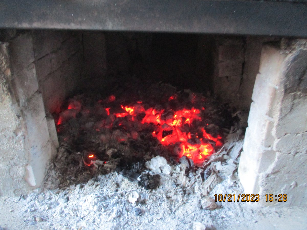 make a fire in the fireplace. 7