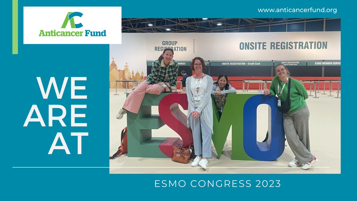 We are at #esmo2023, for one more day! Please reach out if you would like to meet. We can tell you how we fight #cancer through #cancerresearch and My Cancer Navigator, a personalised service for people facing cancer. Let's connect! #anticancerfund #mycancernavigator