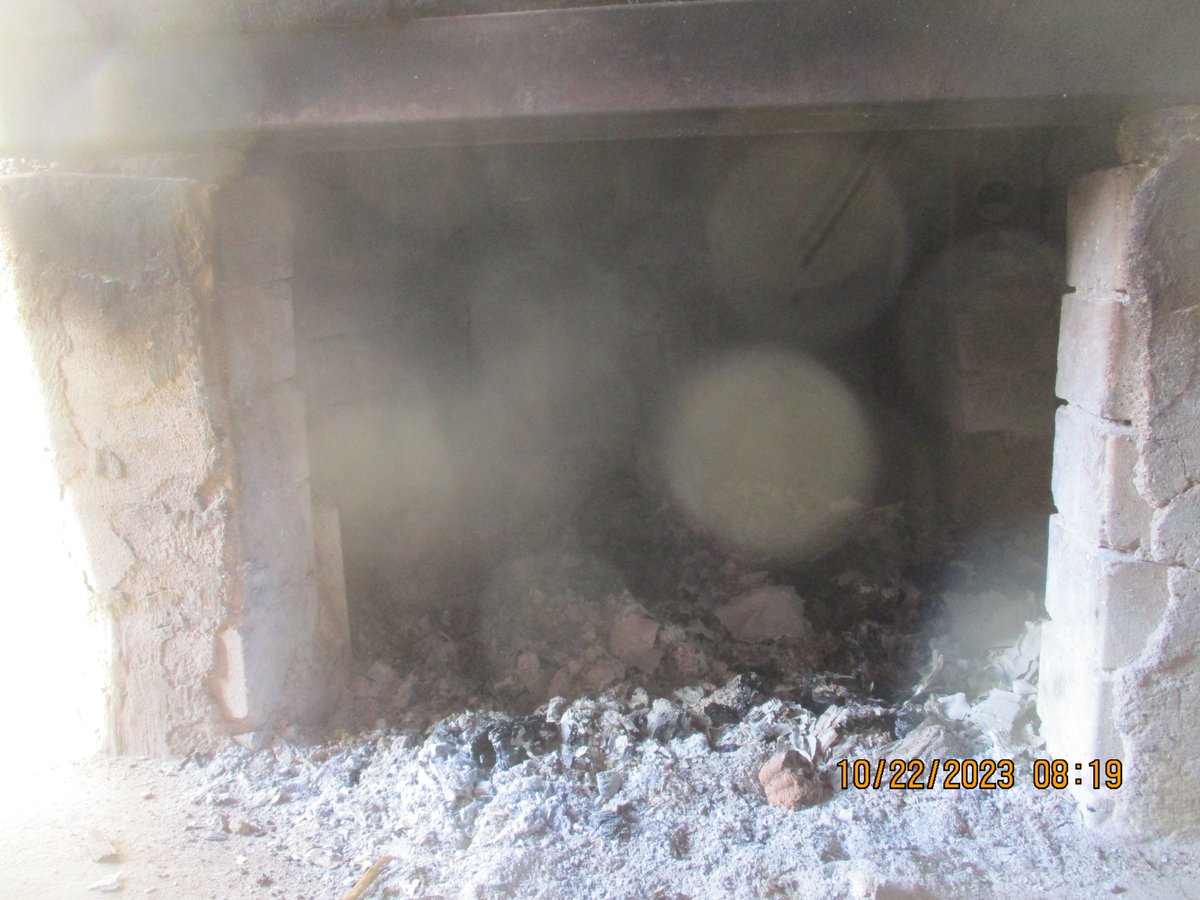 make a fire in the fireplace. 8