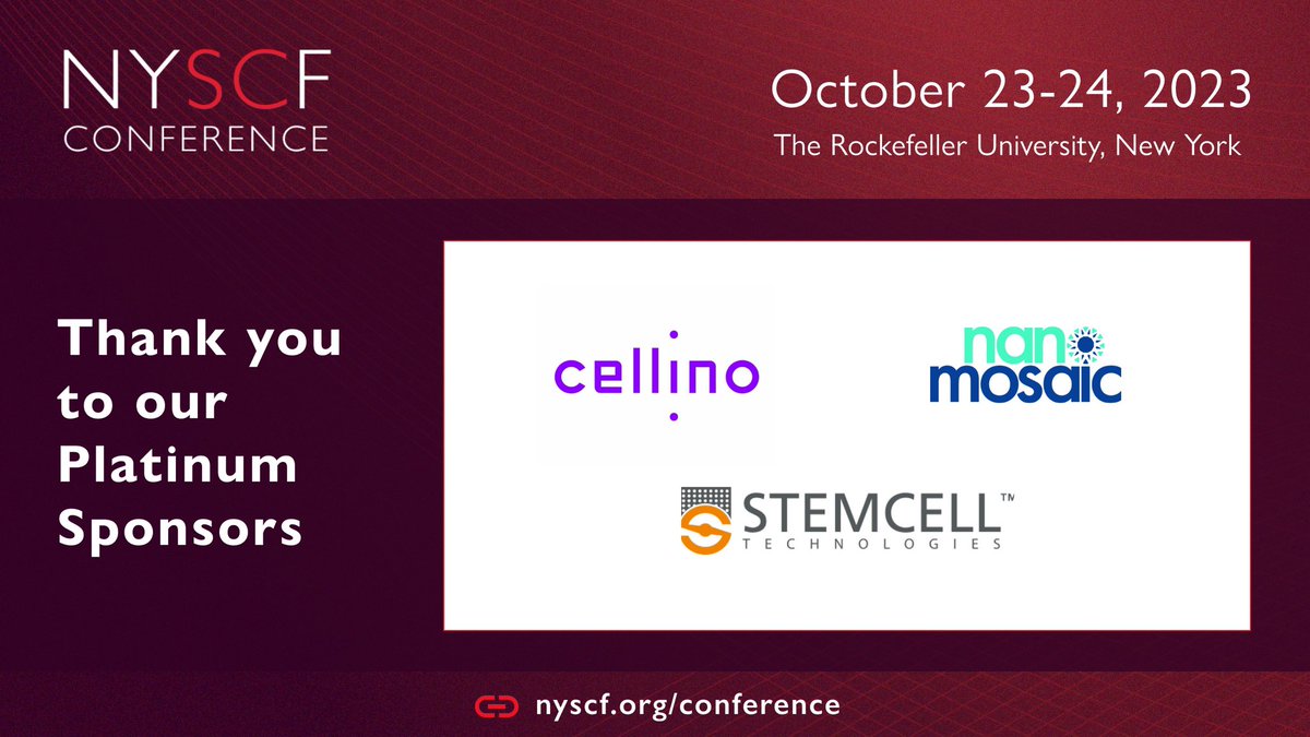 Thank you to our sponsors who make #NYSCF2023 possible!