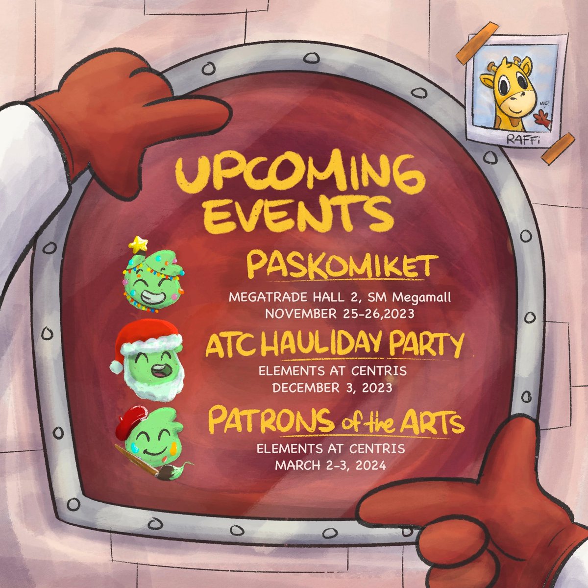 🚀SET COURSE TO THESE EVENTS!🚀

Missed my first con at ATC? Worry nott! Gonna be at these eventss! 

⚡Also making new merch! Stay tuneddd ⚡

Prepare for liftoff.. ⏰
See you there!!

#marbindamartian
