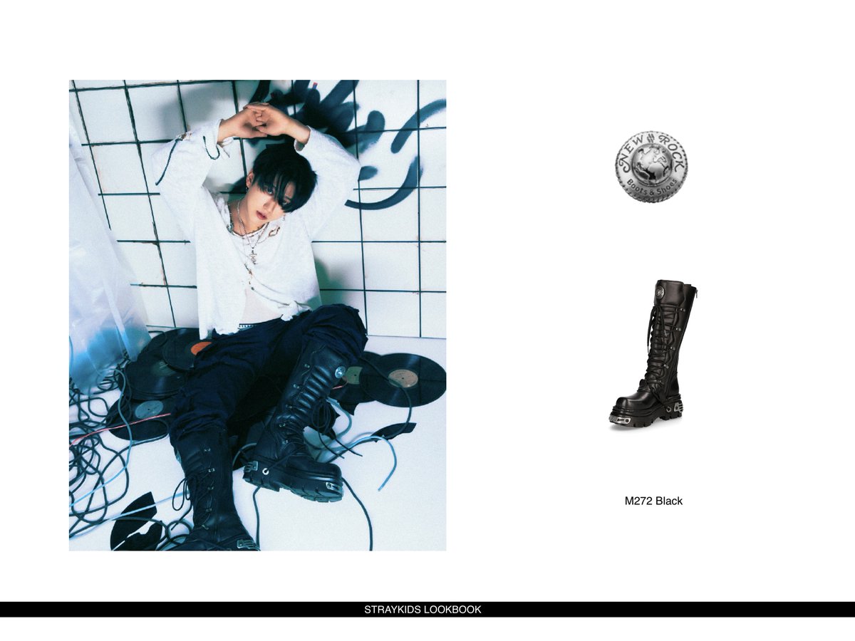 SKZLOOKBOOK's tweet photo. 🐷🐰Stray Kids  "樂-STAR" TEASER IMAGES

#CHANGBIN 
BOOTS｜New Rock
M272 Black

#straykidslookbook #StrayKids #스트레이키즈 #樂_STAR #ROCK_STAR #락 #樂 #LALALALA #StrayKidsComeback #YouMakeStrayKidsStay https://t.co/O1NNeasAbU