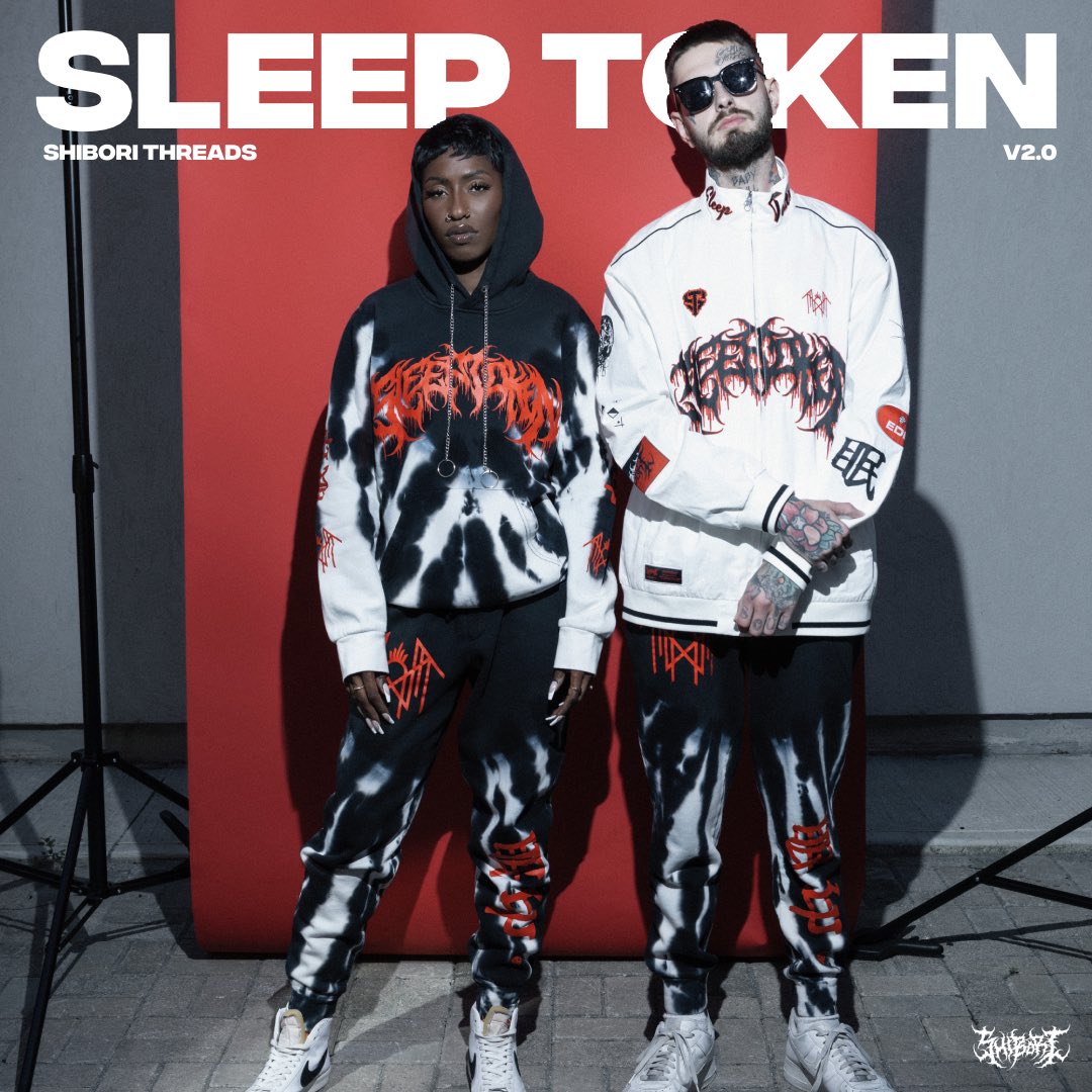 shiborithreads's tweet image. Shibori x @Sleep_Token V2.0 Collection - launching Friday 10/27