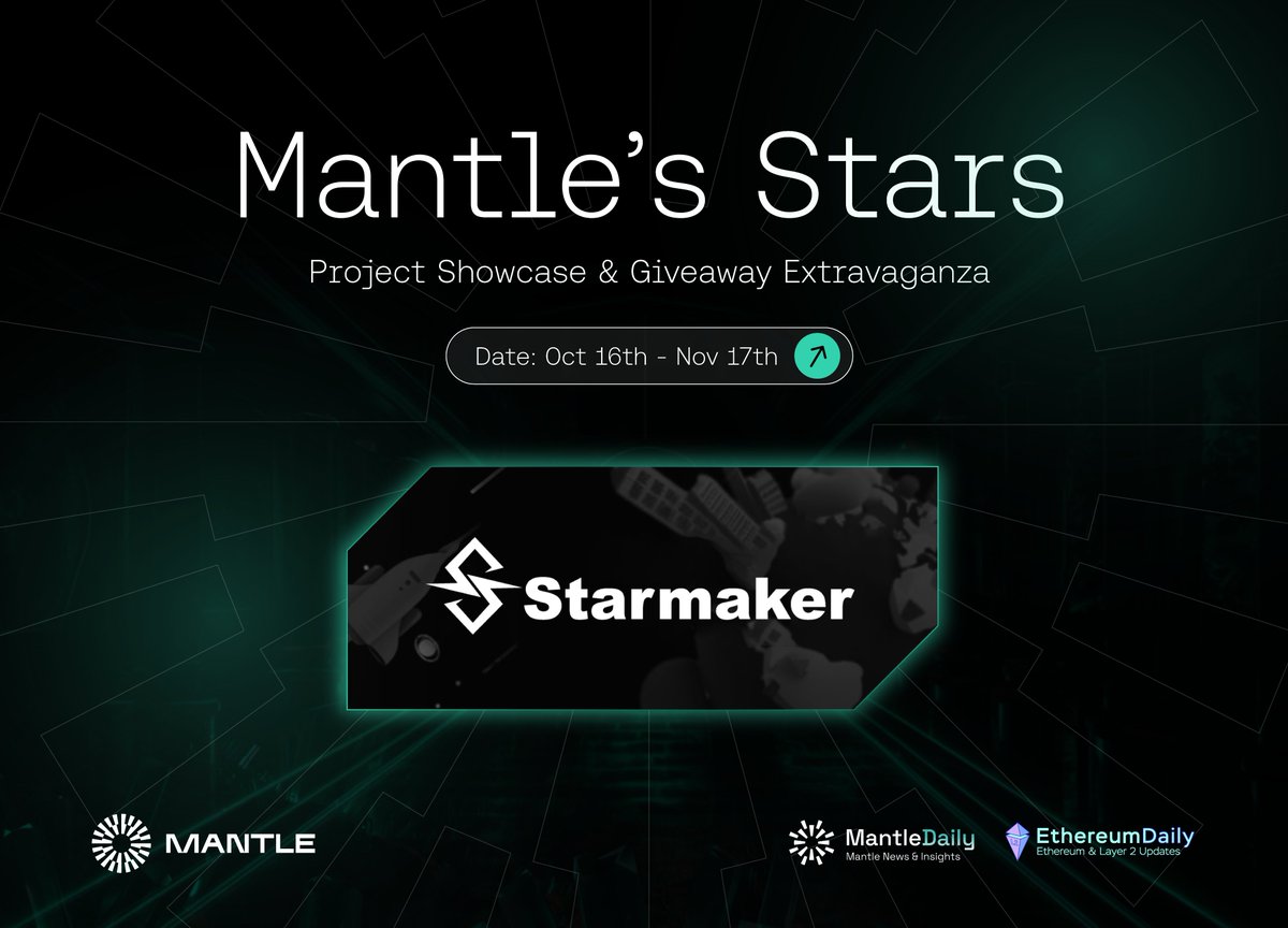 castle_crypto's tweet photo. [Mantle's Stars Guide]

Complete the mini-campaign @starmakerzksync for the chance to earn valuable rewards🪂

Here's how👇
#MantleStars #Airdrop https://t.co/Bh8audxYSb