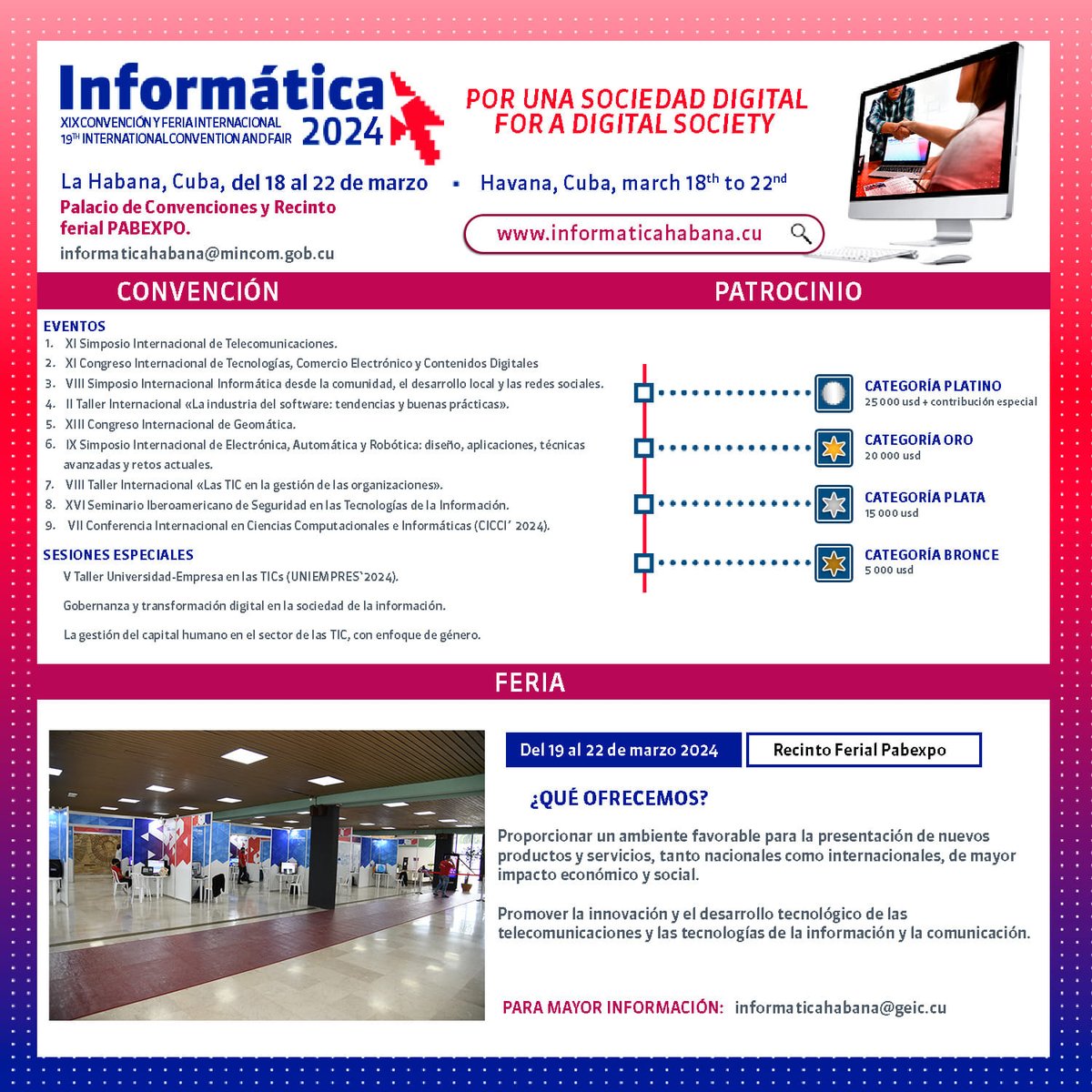 InformaticaHab's tweet photo. #Informática2024
La tecnología es un motor clave en la economía global moderna, y #Cuba no es una excepción. La Convención y Feria Internacional de Informática contribuye a impulsar la economía digital en el país 🇨🇺. 
👉https://t.co/9g7UzEAaDd https://t.co/lD9pK9F2Wm