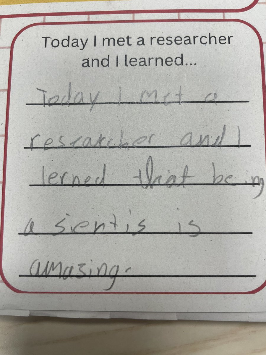 Can’t imagine a better feedback after visiting the Year 4 classes @malmesburypri and taking about being a scientist studying the brain as part of @STEMAmbLondon program. Thanks for hosting me. So much fun #STEM #PublicEngagement