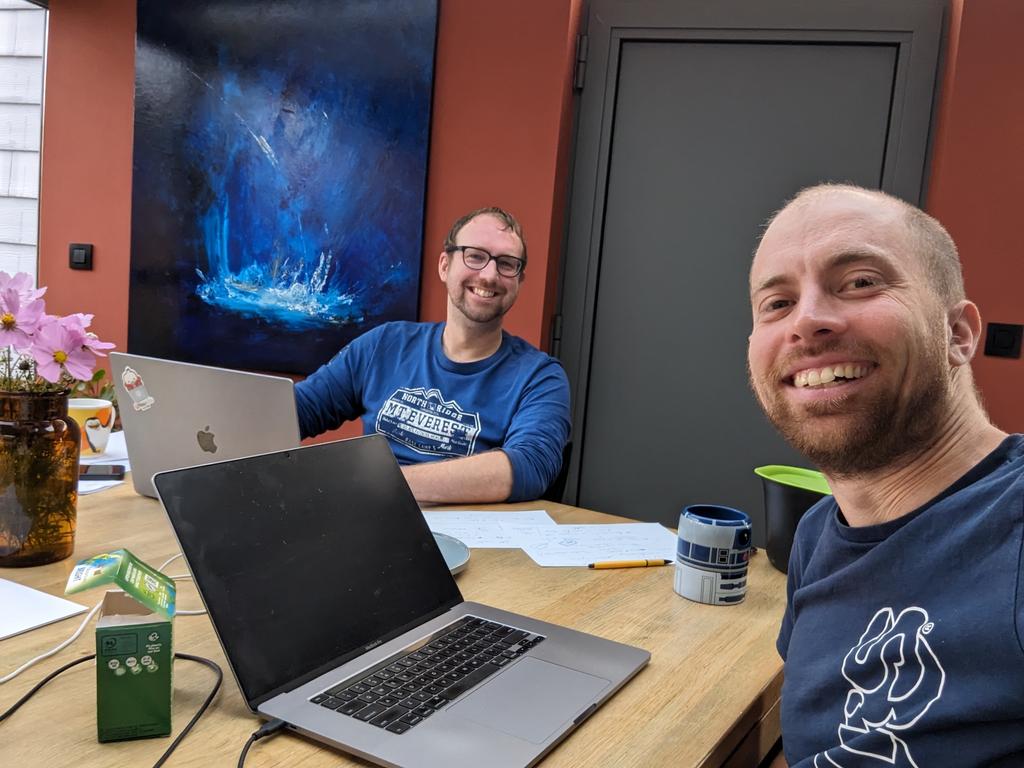 <a href="/jbarrez/">Joram Barrez</a> and I are getting ready for our talk at FlowFest 💻. Join us for our talk about Real-life AI applications with Flowable. Including some cool live demos! Are you ready? flowfest.flowable.com/flowable23/#pr…