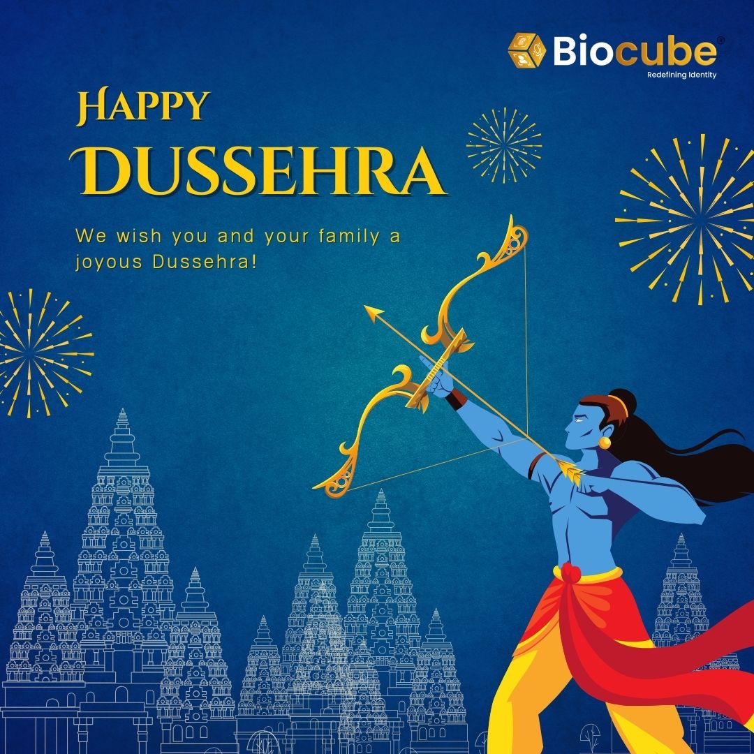 BioQube_AI's tweet image. Biocube wishes you a very Happy Dussehra.

It’s a day to celebrate the victory of good over evil. Let’s put an end to the rising concern of identity theft &amp;amp; fraud by using AI, ML, and Big Data Analytics-driven contactless biometrics. #BiocubeSeJudo #Biocube #AI #ML #Dussehra2023