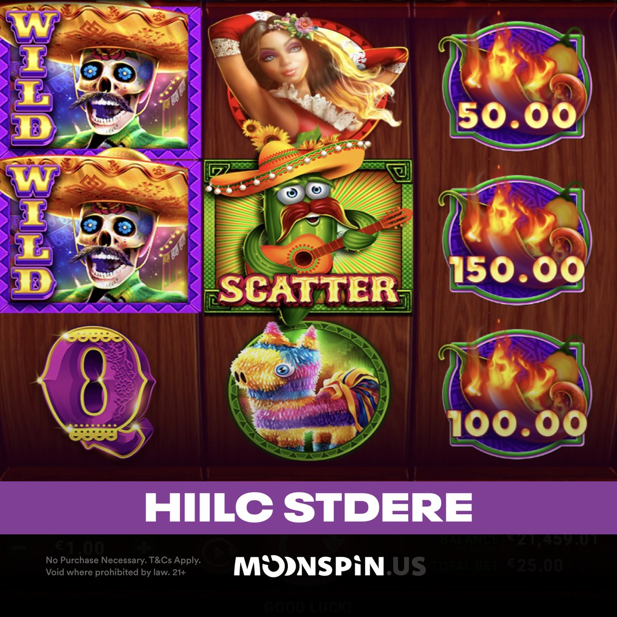 MoonspinUS's tweet image. Halloween is just around the corner 💀🦇

Can you guess the name of this spooky slot game? 

One lucky winner 🤞 will win 4 Moon Coins to use on some 🔥 slots 🎰

Closes 30 October ✅ T&amp;amp;Cs apply
Available only to Moonspin.us users
#giveaway #spookyslots #freecoins