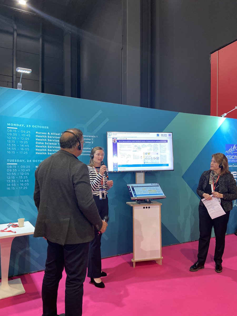 ICUstudentteam's tweet photo. It was a pleasure to listen to our own Eline Cox, explaining the study she did on our ICU! #LIVES2023 @ESICM #ICUstudentteam https://t.co/WyVHRtcKjA